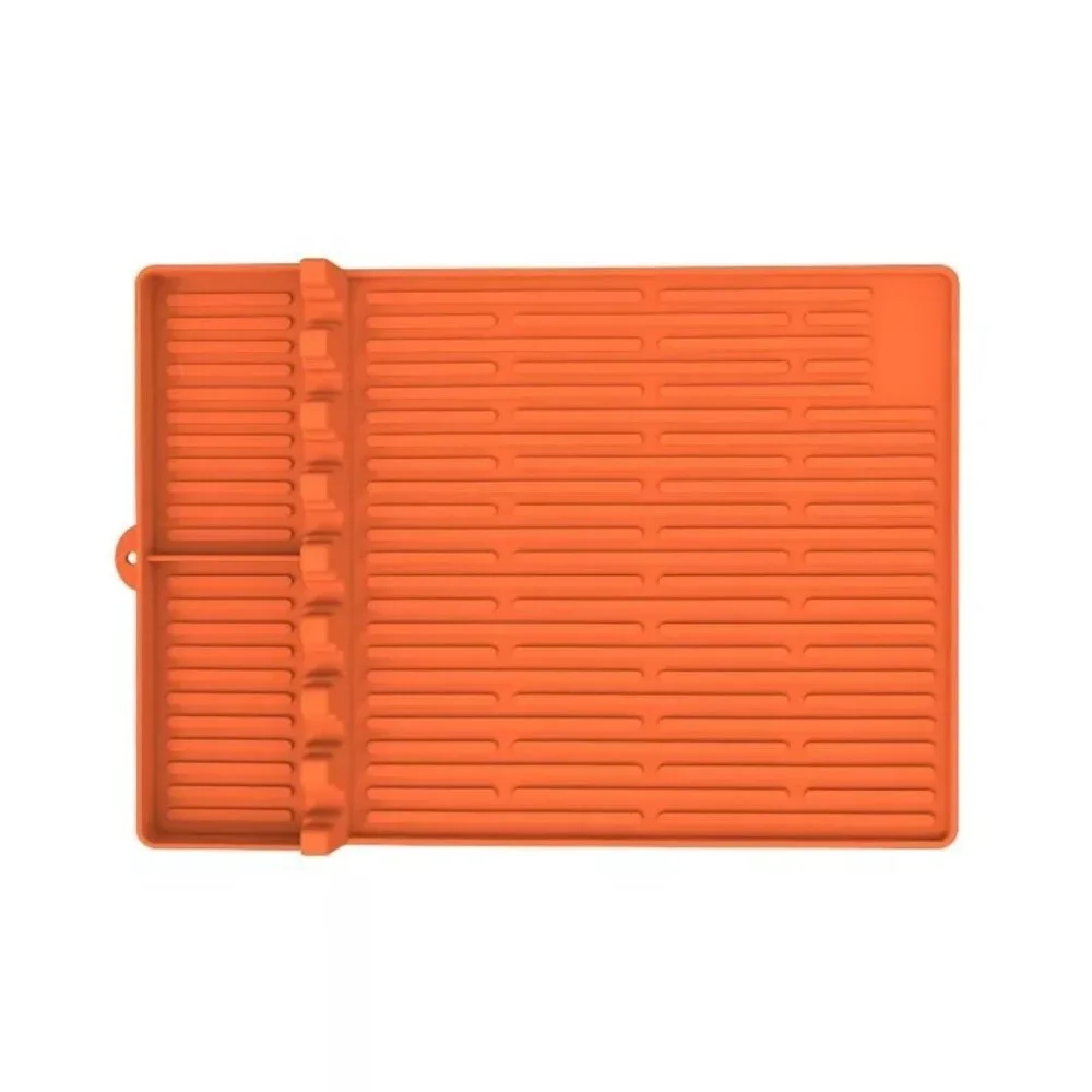 Silicone Tools Mat for Blackstone, Large Silicone Spatula Mat with Drip Pad - Picture 7 of 7